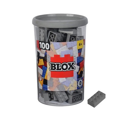 Blox 100 graue 8er Steine in Dose