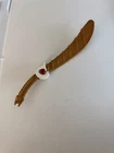 Vintage  Power Rangers Tigerzord Sword MMPR 1994 White Part Tail Gold Red Orb