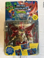 Vintage TMNT Metal Mutants Raphael Figure w/ Phoenix Spirit Armor New  