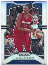 LATOYA SANDERS 2020 PANINI PRIZM SILVER WNBA #39 MYSTICS MINT