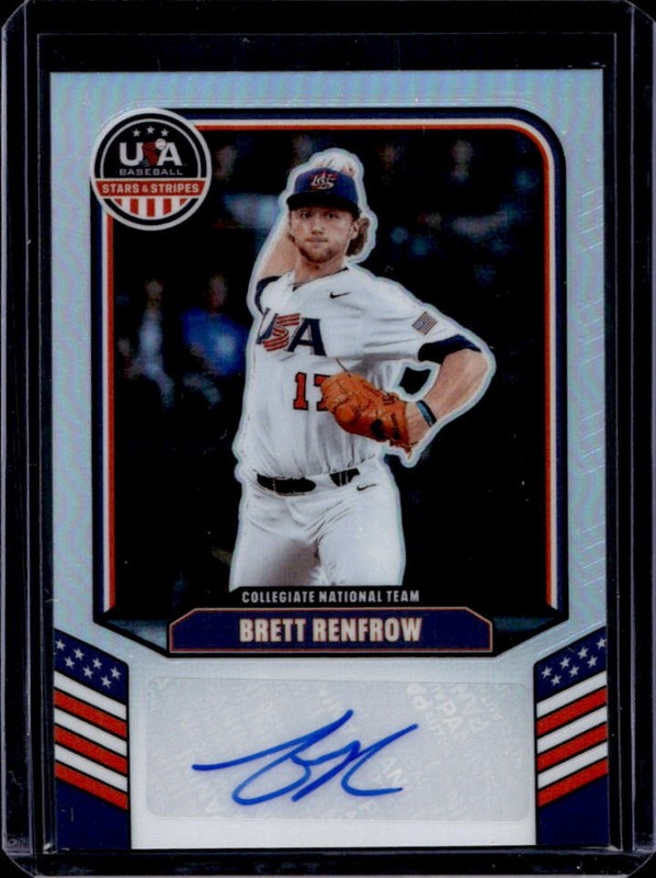 2026 Stars and Stripes Prizm Brett Renfrow National Team Signatures Auto #/149