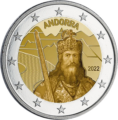 Andorre 2 Euros commémo. 2022 - La Légende de Charlemagne