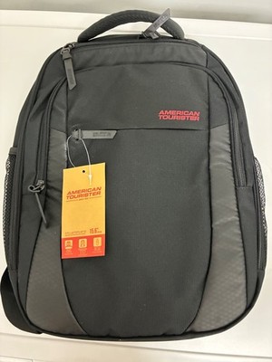 Rucksack    v.  '' AMERICAN TOURISTER ''      Schwarz   NEU