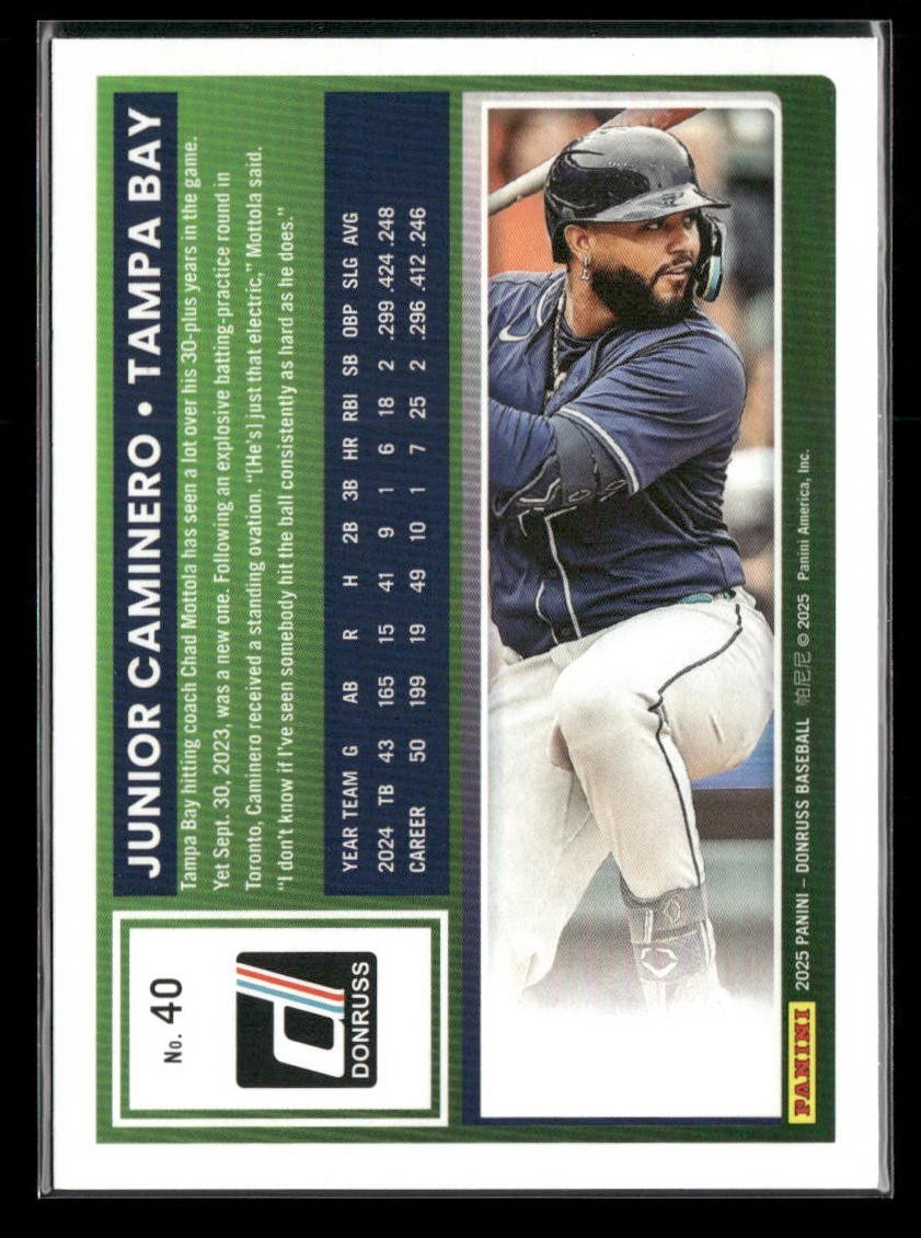 2025 Panini Donruss - Junior Caminero #40 Liberty REFRACTOR | eBay