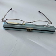 N.Y.S Collection 3.0x Fold Flat Readers Reading Glasses with Metal Case