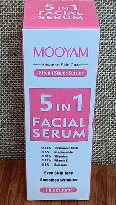 Mooyam KOREAN BEAUTY, 4 In 1 Facial Serum, Strong Super Serum, NIB, 1fl Oz
