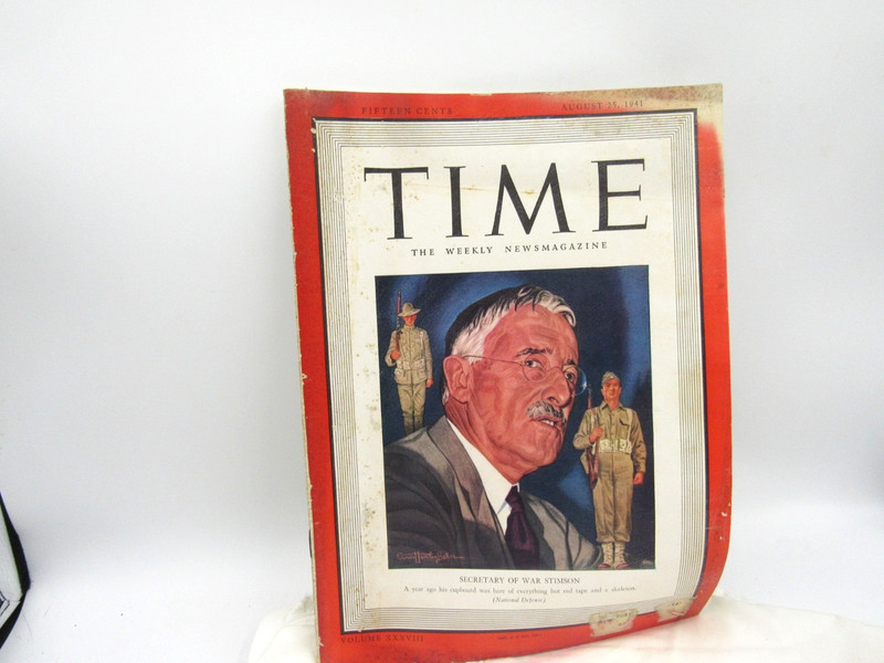 SV -August 25, 1941 Time Magazine Secretary of War Stimson