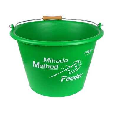 Mikado Eimer Method Feeder Futtereimer Kapazität 17 liter grün Angeleimer  