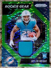 Sports Cards 2024 Panini Prizm Jaylen Wright Rookie Gear Green Pulsar Card...