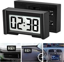 Small Digital Clock, Mini Car Dashboard Clock Battery Operated, Car Truck Dashbo
