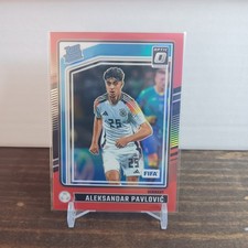 2024-25 Donruss Soccer Rated Rookie #191 Aleksandar Pavlović Red Optic /299