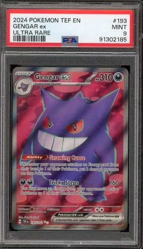 Pokemon Gengar ex Temporal Forces Ultra Rare #193 PSA 9 Mint