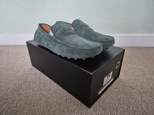 Justin Reess 'Frank' Size 41 (UK7), Green, Used In Box, Driving Shoe/Loafer