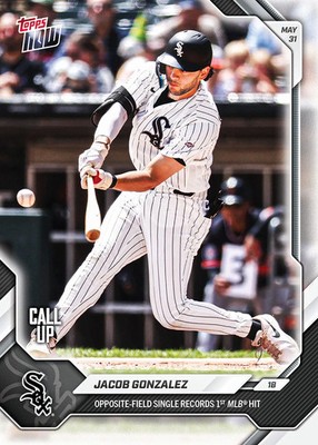 Jacob Gonzalez - 2026 MLB Topps NOW  - Card 271 - PRESALE CHICAGO WHITE SOX
