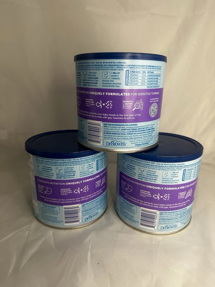 (3) Fórmula Good Start Dr. Brown's Soothe Pro Baby para estómagos sensibles, 19,4 oz Foto 2 de 3