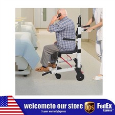 EMS Mobility Transport Chair w/6" Wheels - No Assembly, 400lbs Aircraft Aluminum