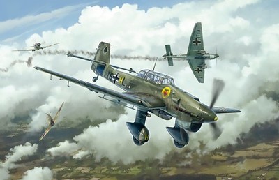Italeri 1:48 Ju-87B Stuka - Battle of Britain 80th Plastik Modellbausatz