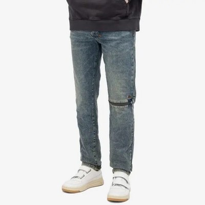 KSUBI Chitch Slim Tapered Zipper Jeans Stage Dive Cages Size 32 NWI