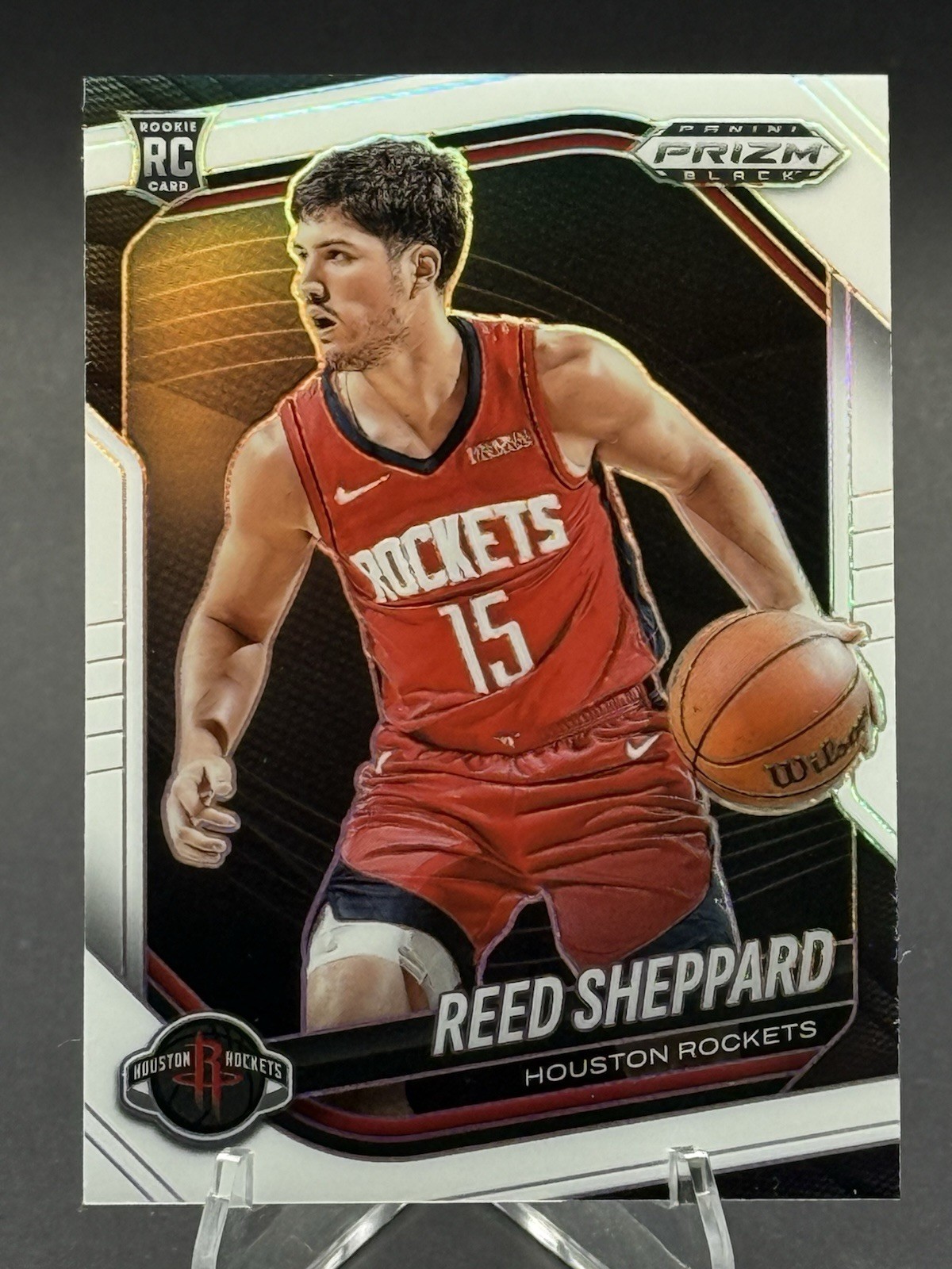 2024-25 Panini Prizm Black Reed Sheppard, Reed Sheppard #145 (RC) White /175 🚀