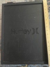 Rare Hurley Embossed Wooden Box With Straps Promo Skateboard Surf Y2K 18x14x5