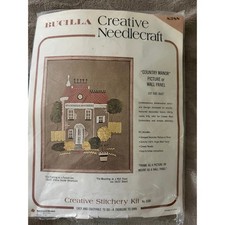 Bucilla Country Manor Creative Needlecraft Kit 8388 Vintage Crewel Embroidery