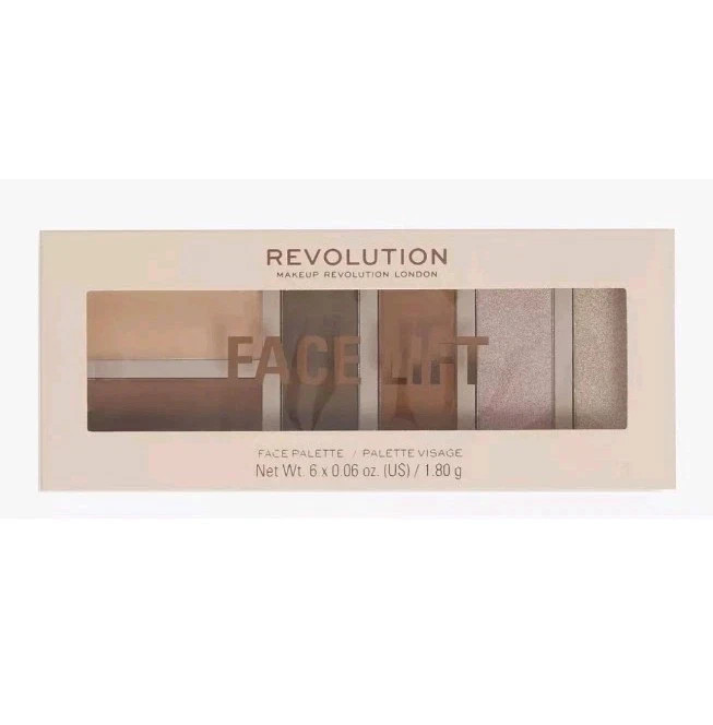 REVOLUTION FACELIFT FACE PALETTE HIGHLIGHT & CONTOUR - LIGHT MEDIUM