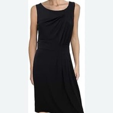 Max and Cleo Black Sleeveless Knit Little Black Dress Size 10 Workwear Cocktail