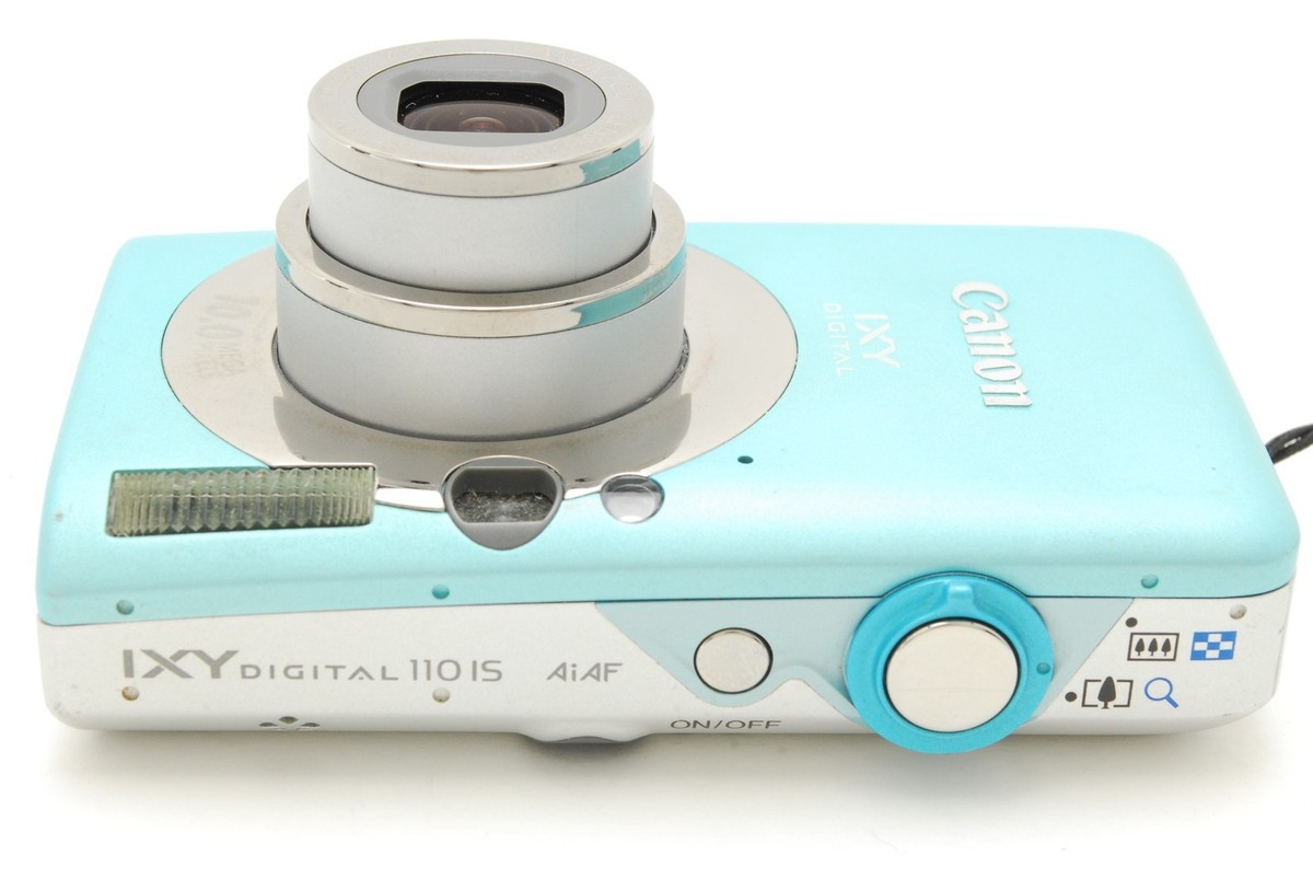 NEAR MINT] Canon IXY DIGITAL 110 IS Blue 10.0 MP Digital Camera w