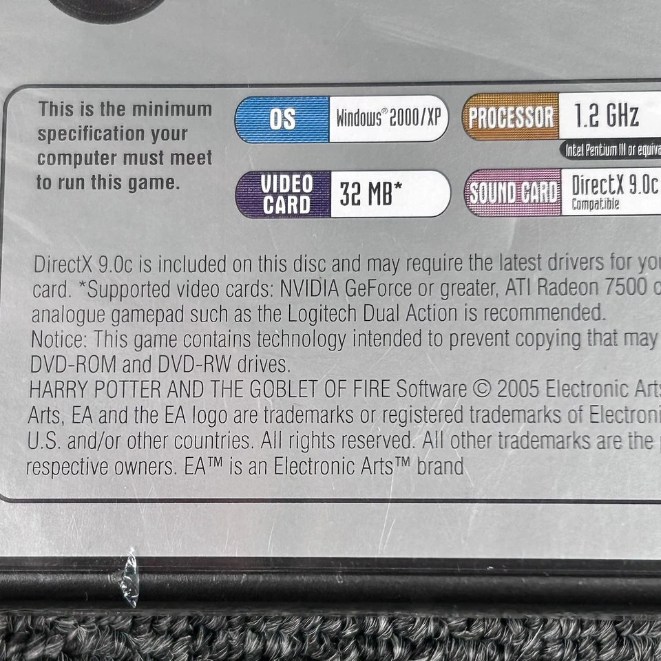 Sealed Harry Potter and the Goblet of Fire PC CD-ROM Classics Edition EA Games - Image 4 of 4