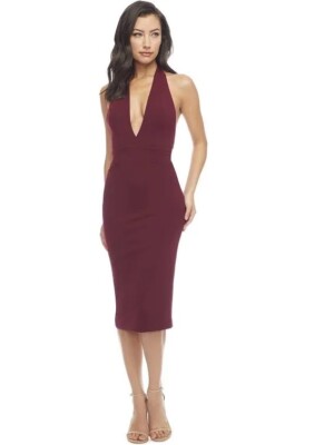 cranberry bodycon dress Lisa Maxi Dress, in Cranberry Luxe Satin, Size: XL | Show Me Your Mumu