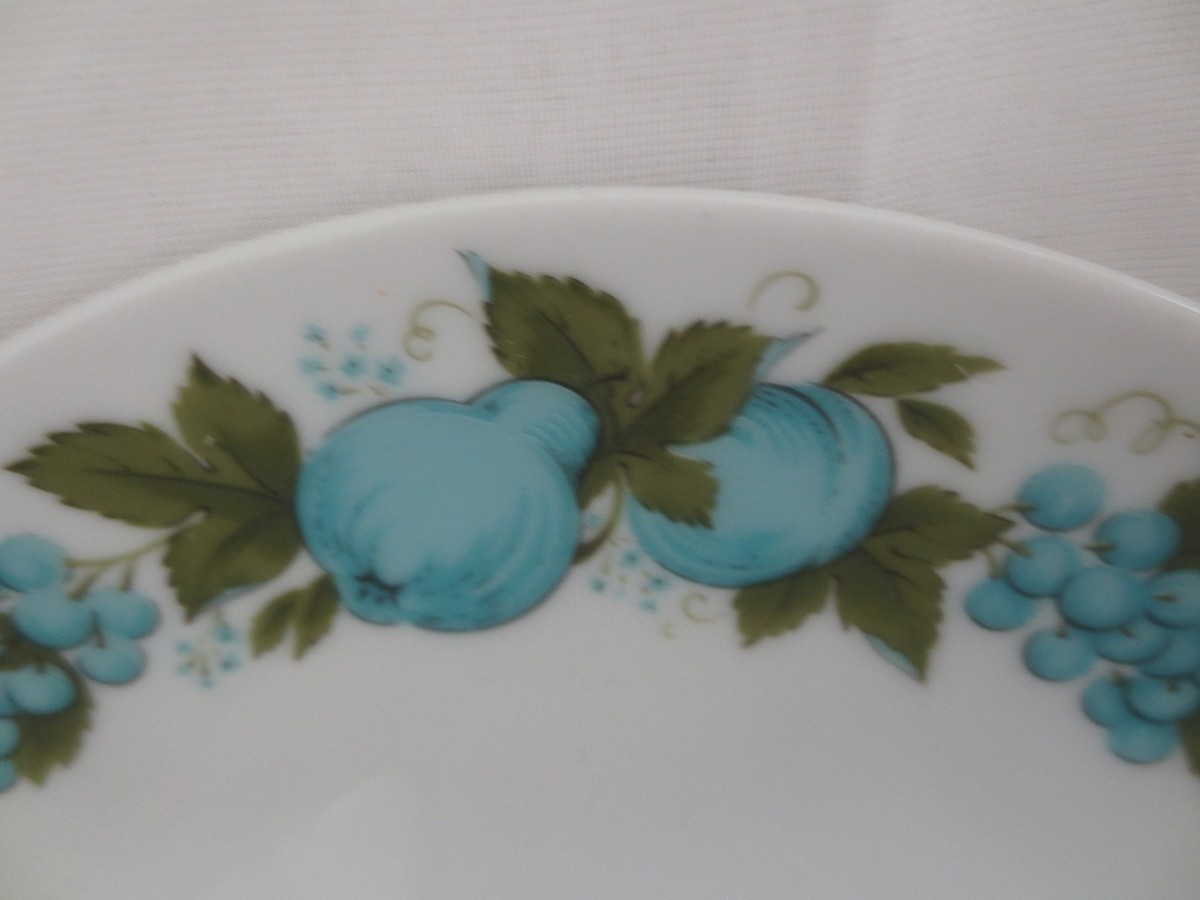 SET 4 Noritake Japan Blue Orchard Bread Dessert Plates 6695