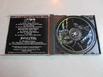 GRAVE DEVIATED INSTINCT DEVOLUTION 1991 CD THRASH HARDCORE DEATH