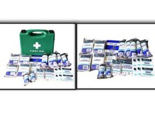 Standard HSE Compliant 10 Person First Aid Full Box Kit or Refill only 