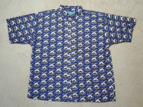 Big Dogs “Who’s Yer Daddy?” Hawaiian Style Shirt Button Up Men's 3XL EUC