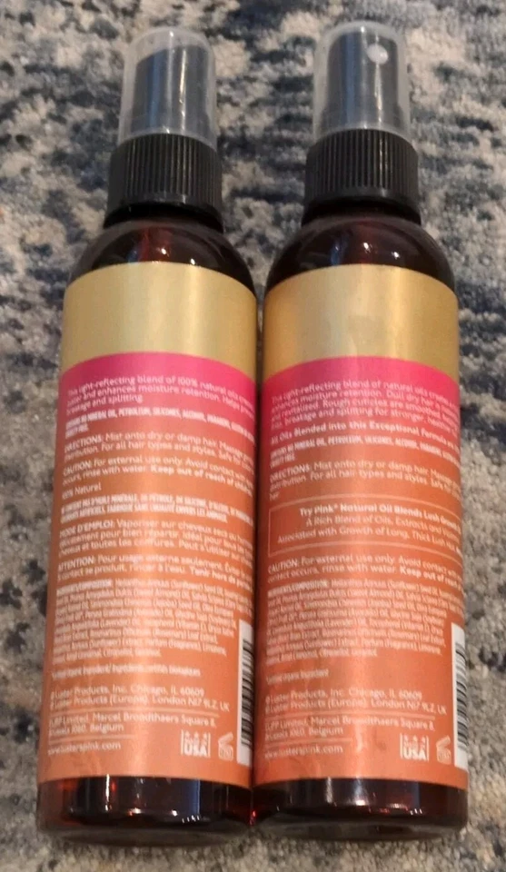 2 Pack Luster's Pink Natural Oil Blends Trueshine Oil Mist, 4 fl oz - Image 2 of 4