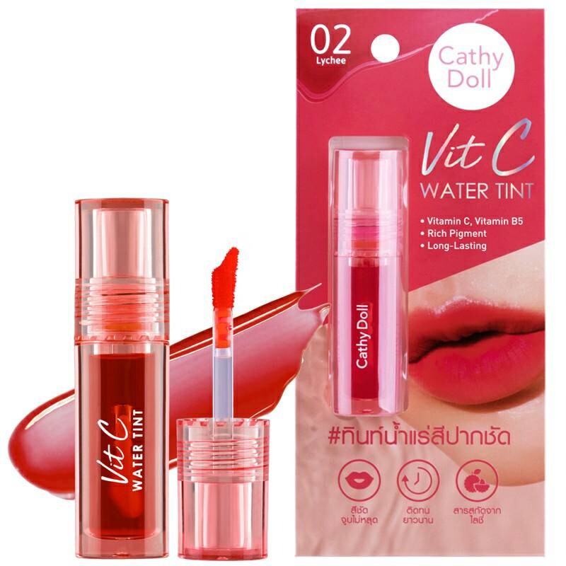vitamin c lip tint Cathy Doll Vit C Water Tint Long Lasting Natural Look 2.7g x 3