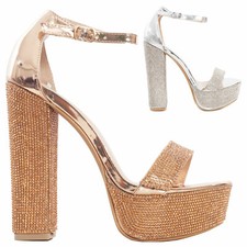 Women's Elegant Rhinestone Sandals With Jewel Strap TOOCOOL K691