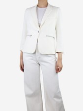 Veronica Beard Cream Blazer - Size Uk 12