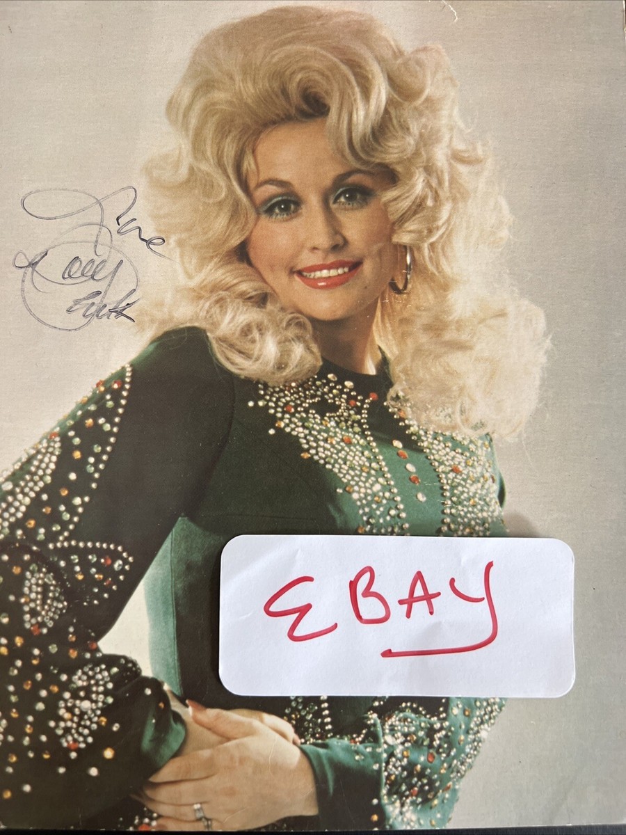 Dolly Parton Original 1970's Fan Club Hand SIGNED 8x10 PHOTO GA