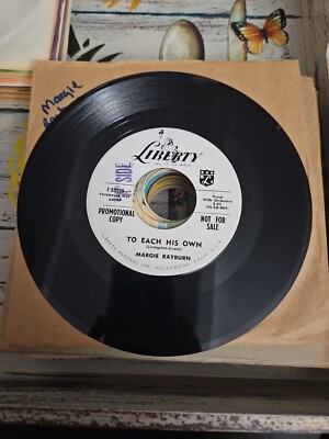50'S & 60'S Promo 45 Margie Rayburn - To Each His Own / And He Told Me A Lie VG