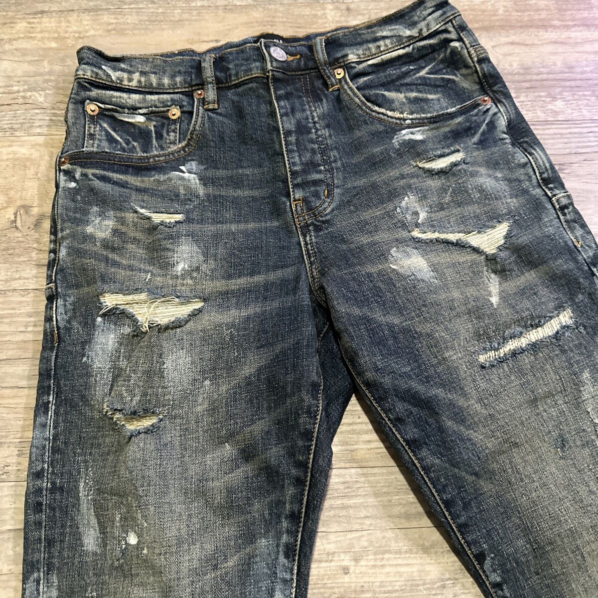 PURPLE BRAND JEANS DENIM P002- Mid Rise Slim Jean Vintage PURPLE BRAND JEANS DENIM P002- Mid Rise Slim Jean Vintage