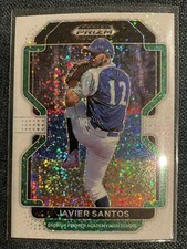 2022 Prizm Draft Picks Baseball white sparkle Javier Santos - Cleveland Guardian