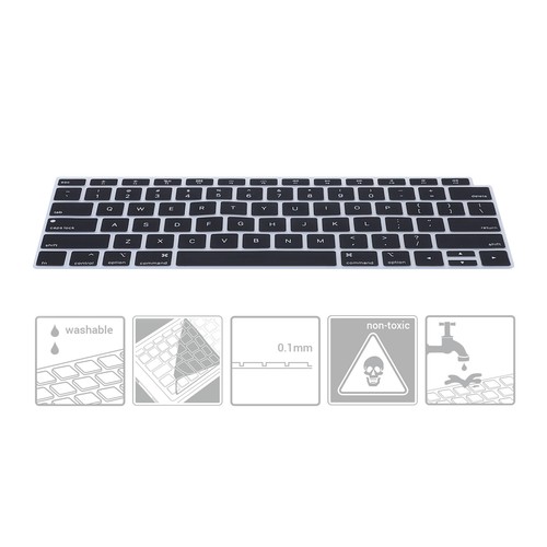 Protection clavier QWERTY US Apple MacBook Air 13" 2018 2019 2020 A1932 - Afbeelding 3 van 6