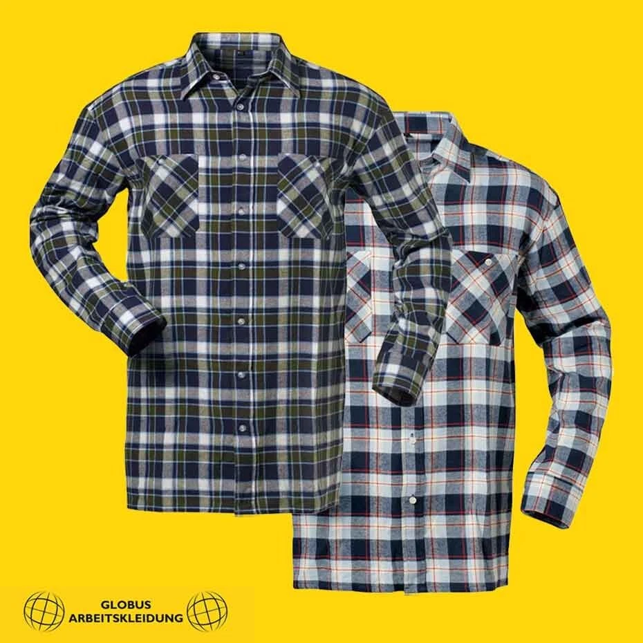 CRAFTLAND Flanellhemd Arbeitshemd Flanell Hemd 100% Baumwolle (Gr.M-XXXL)