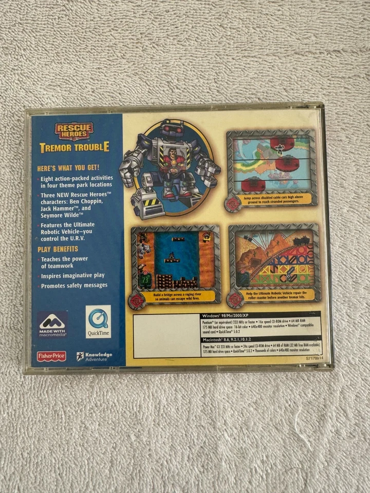 Fisher-Price Rescue Heroes: Tremor Trouble (Windows/Mac, 2002) - Image 2 of 2