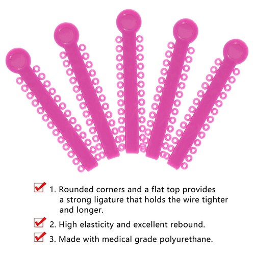 Dental Orthodontic Elastic Ultra Power Chain/Ligature Ties for Braces 44 Color - Picture 61 of 253