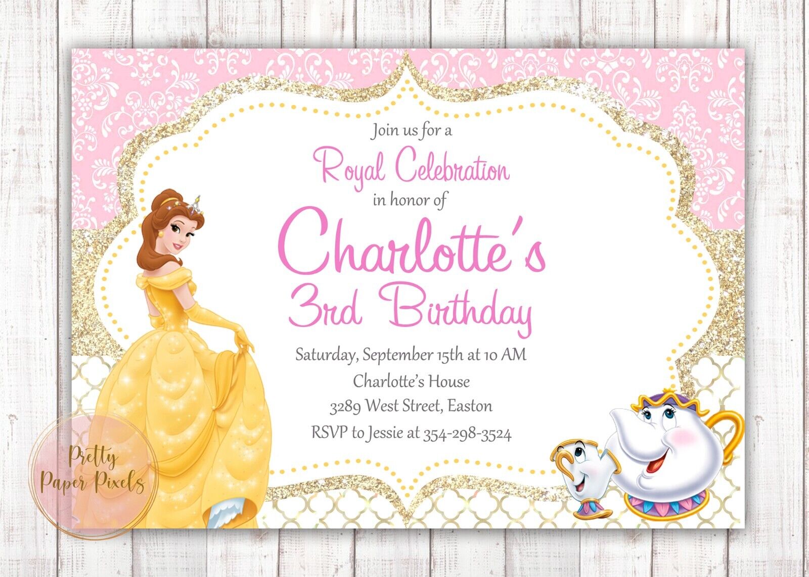 Princess Birthday Invitation