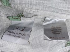Aden  Anais Elephants Hearts Baby Blanket Muslin Swaddle EUC