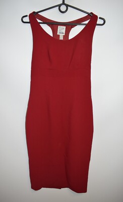 Moschino Cheap and Chic Vintage Y2K Acetate Rayon Red Dress USA 6 IT 40