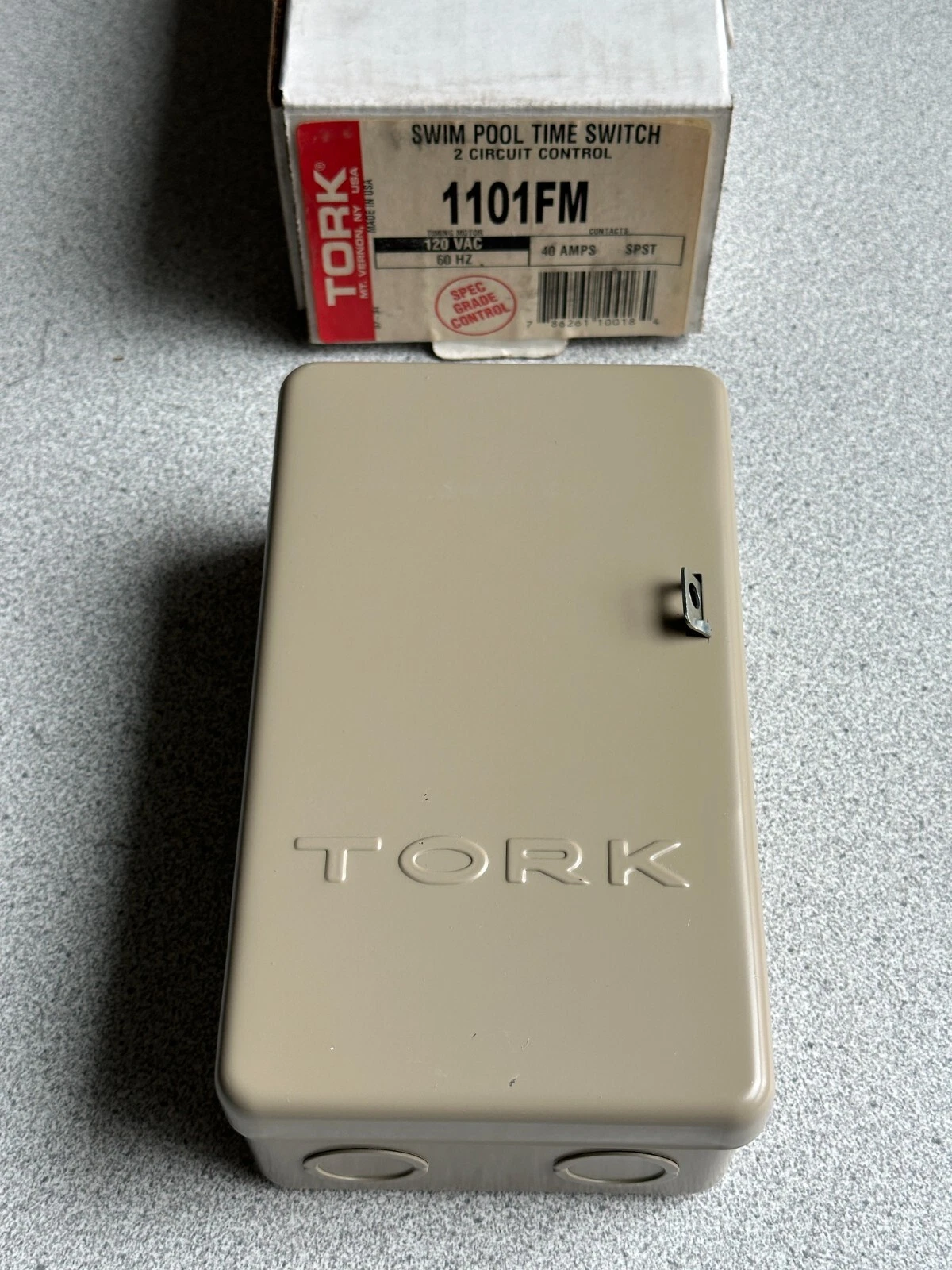 NEW Tork 1101FM 24 Hour Pool Timer Switch 1101 FM 120VAC 40 Amp 2 HP SPST
Opens in a new window or t